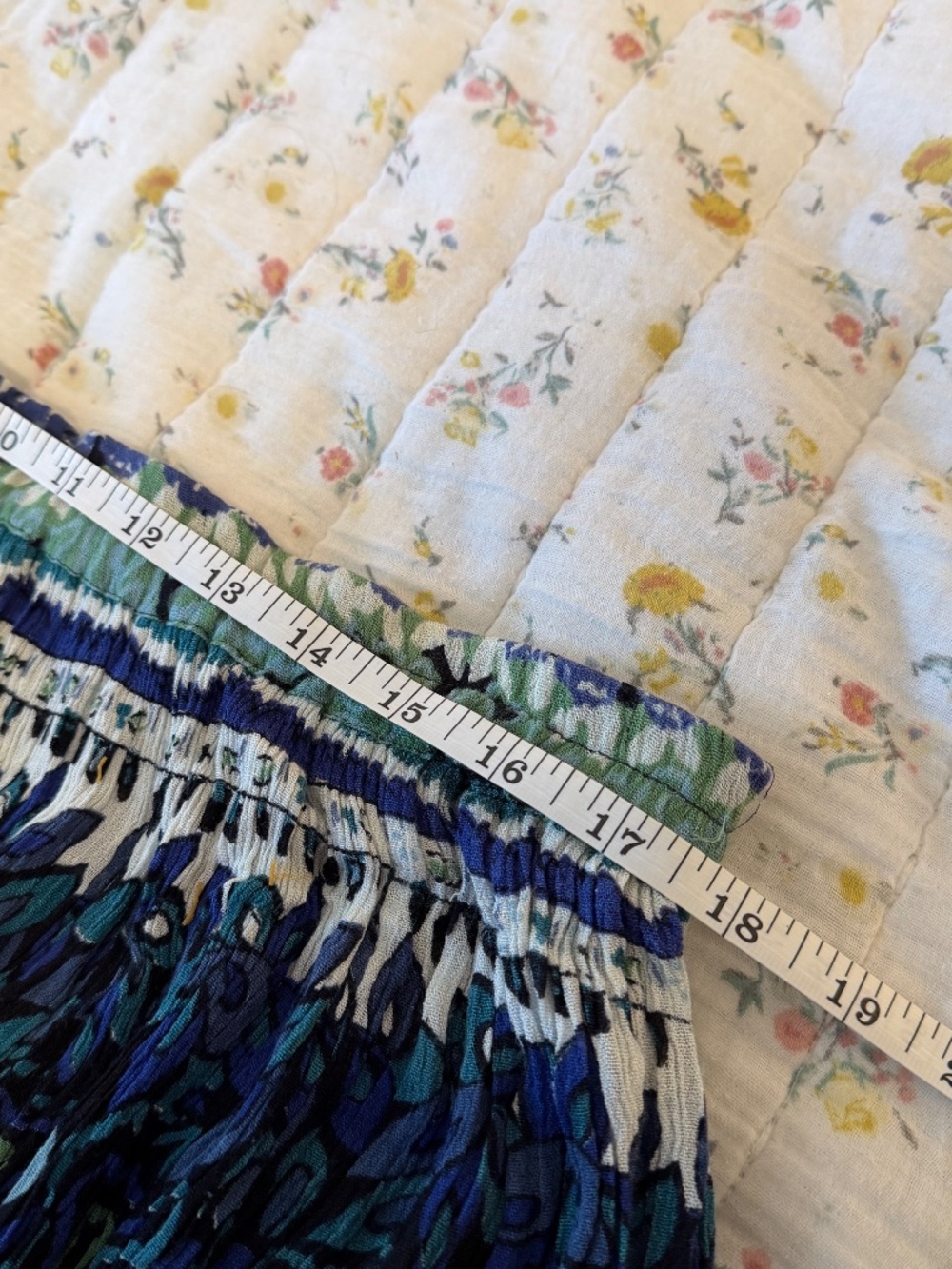 Vintage Kloz Plus Women's 3X 100% Rayon Maxi Skirt Teal Blue Green Multicolor - Picture 3 of 5